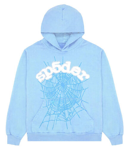 sp5der hoodie blue