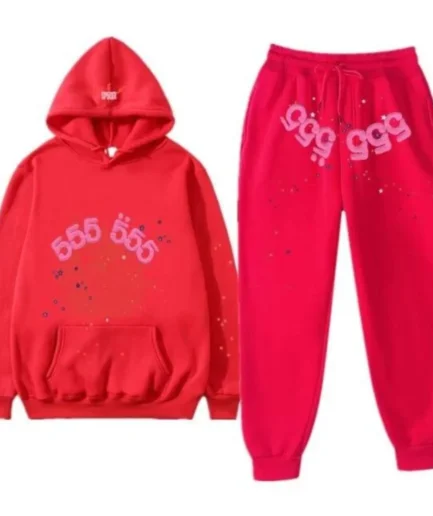 red sp5der sweatsuit
