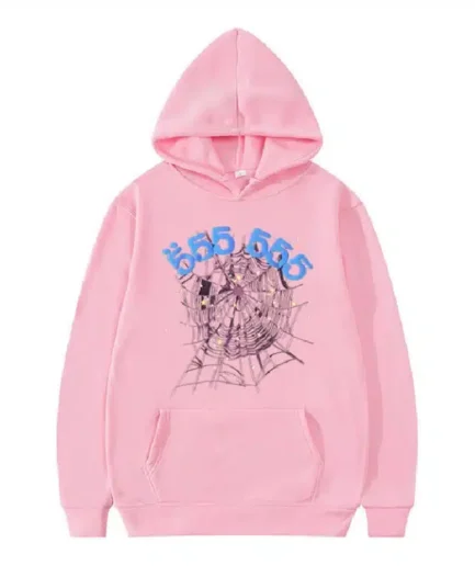 sp5der hoodie pink